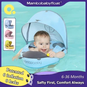 Mambobaby non inflatable baby float sunshade