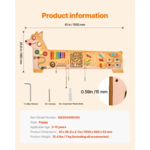 Montessori sensory learning activity panel toy