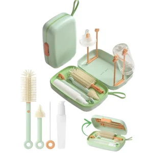 Travel Baby Bottle Cleaning Kit, Retractable  Bottle Brush