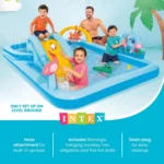 family in the pool