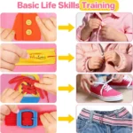 Montessori Felt Travel Busy Board for Toddlers