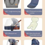 Luxury Baby Stroller 3 in 1 High Landscape Baby/Infant Carrier