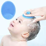 massaging baby's head