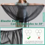 showing the elasticity of the bug net