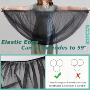 showing the elasticity of the bug net