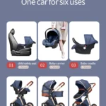 Luxury Baby Stroller 3 in 1 High Landscape Baby/Infant Carrier