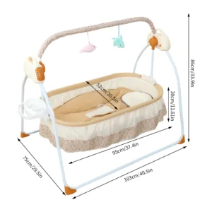 Safe electric bassinet for gentle sleep