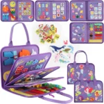 Montessori Felt Travel Busy Board for Toddlers