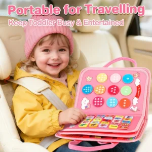 Montessori Felt Travel Busy Board for Toddlers