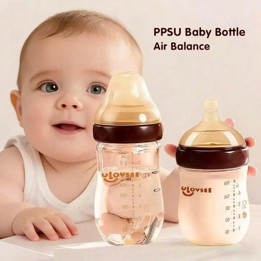 baby posed with bottles