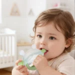 baby with teether