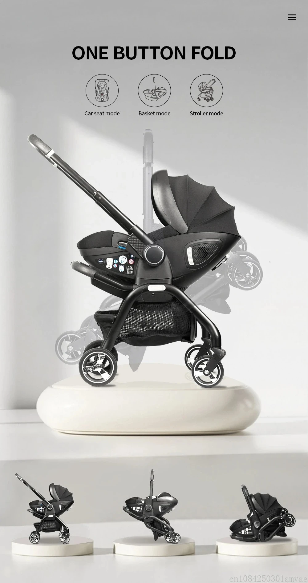 displaying stroller