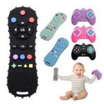 showing the teethers in different colors